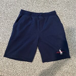 Navy Blue Ralph Lauren Boys Fleece Shorts